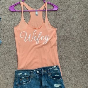 Size S. Wifey tank
